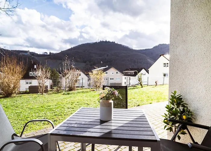 Daire Moselzeit - Moderne Mit Terrasse Und Burgblick *